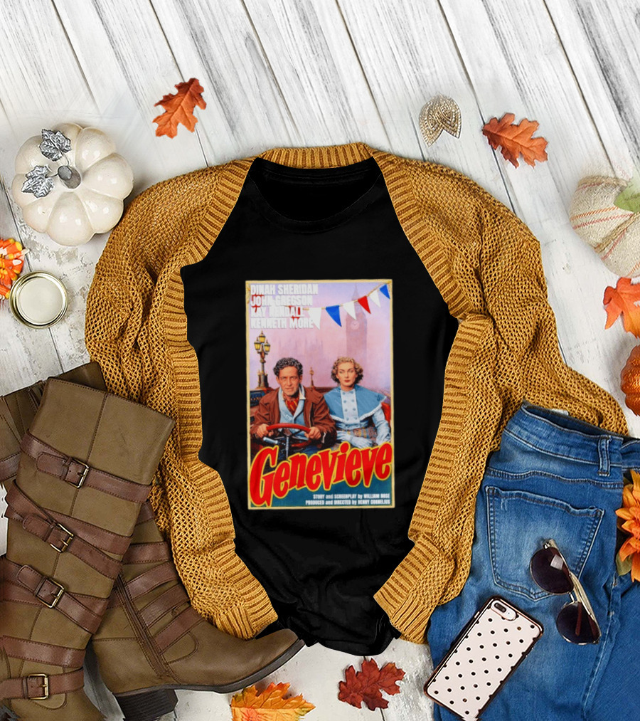 Dinah Sheridan John Gregson Kay Kendall Kenneth More Genevieve Movie T-Shirt