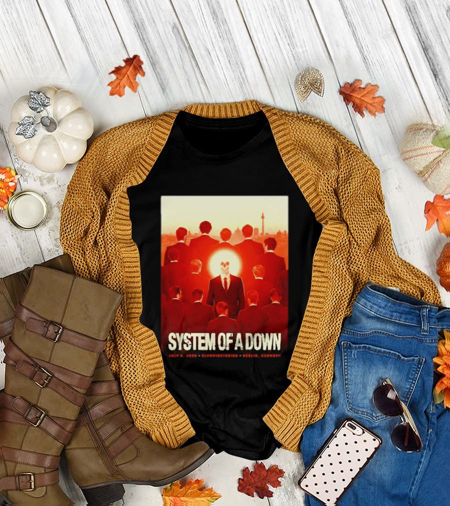 System Of A Down July 8 2026 Olympiastadion Berlin Germany Ghost Rider T-Shirt