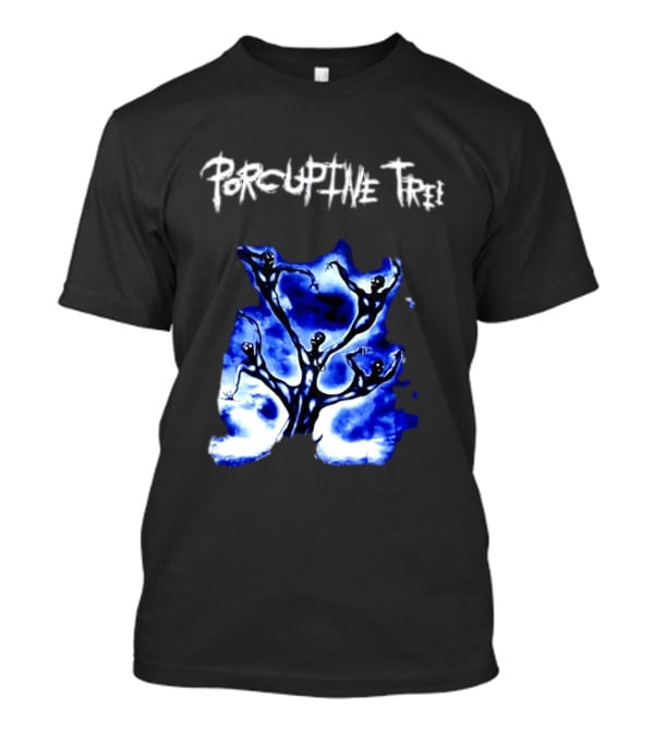 Porcupine Tree Ecelna Rock And Roll Blue Abstract Figures T-Shirt