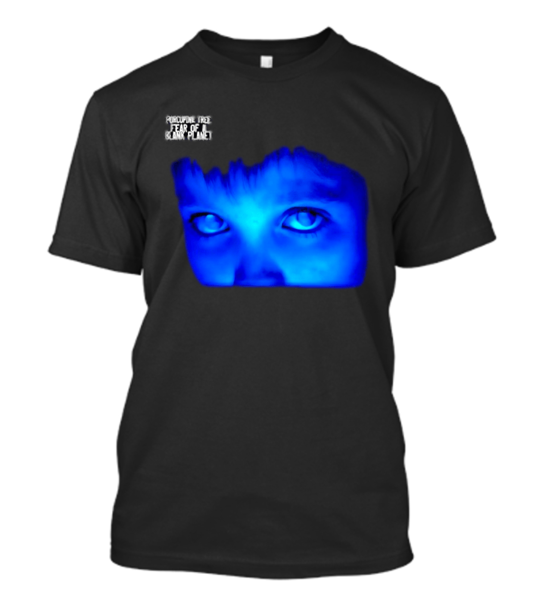 Porcupine Tree Fear Of A Blank Planet 2007 Rock Album Cover Blue Face T-Shirt