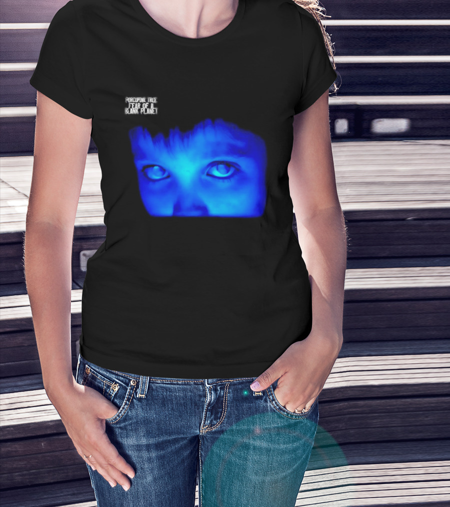 Porcupine Tree Fear Of A Blank Planet 2007 Rock Album Cover Blue Face T-Shirt