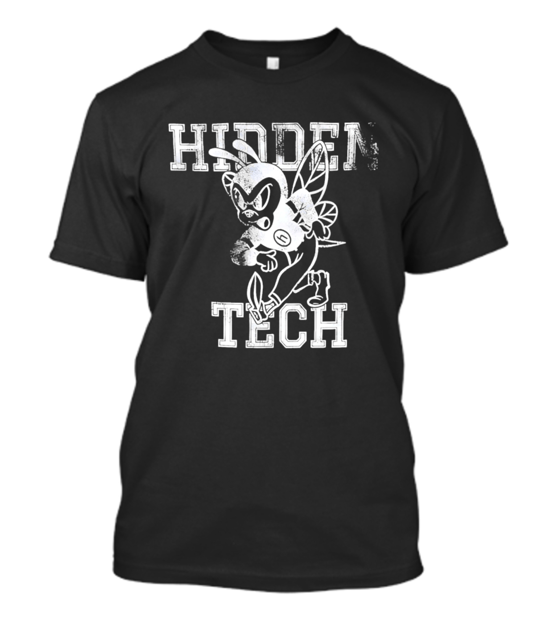 Hidden Tech Hornet Vintage Athletic T-Shirt
