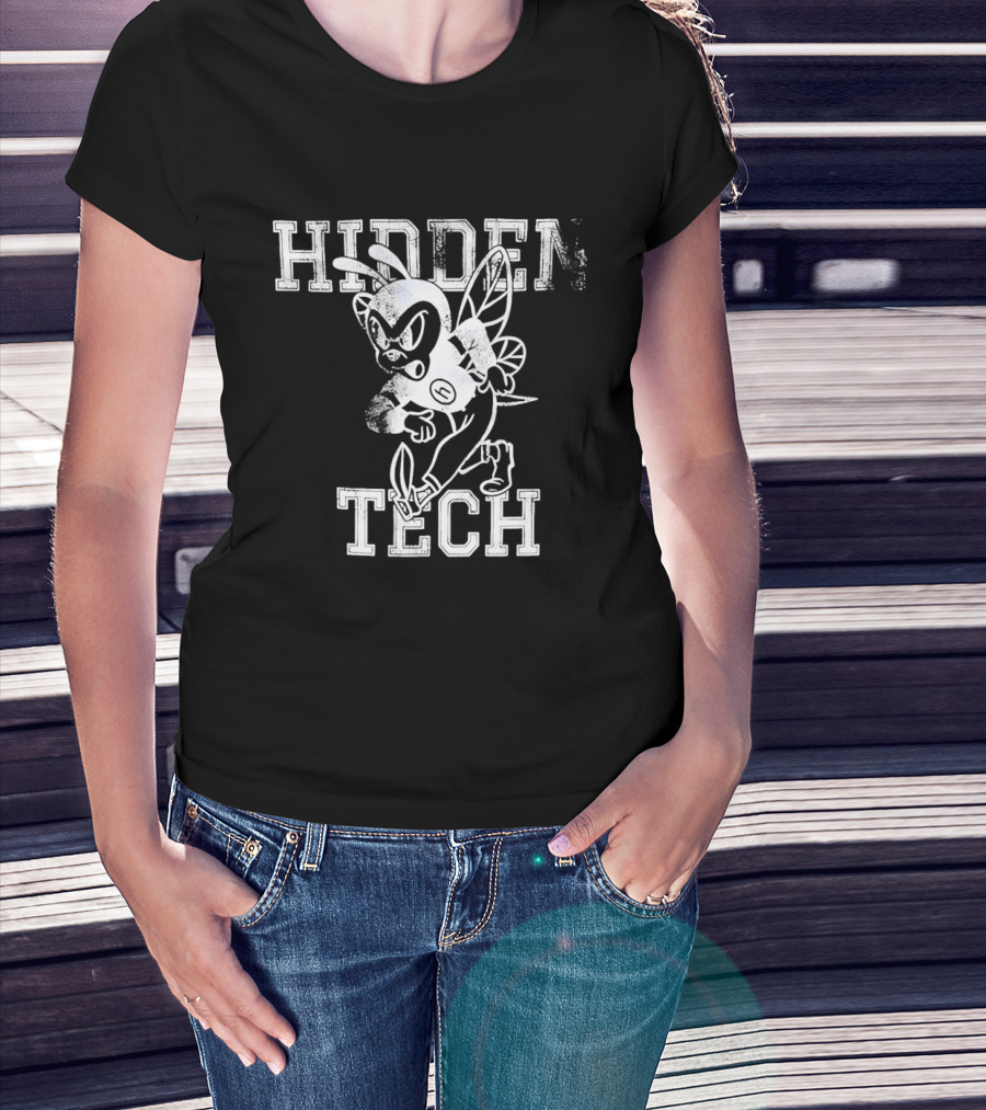Hidden Tech Hornet Vintage Athletic T-Shirt