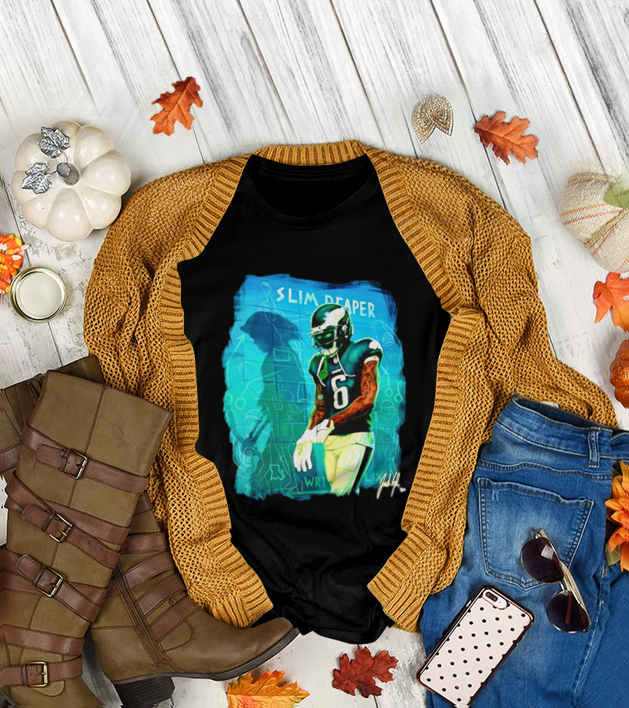 Philadelphia Eagles Devonta Smith Slim Reaper Phantom Six WR1 T-Shirt