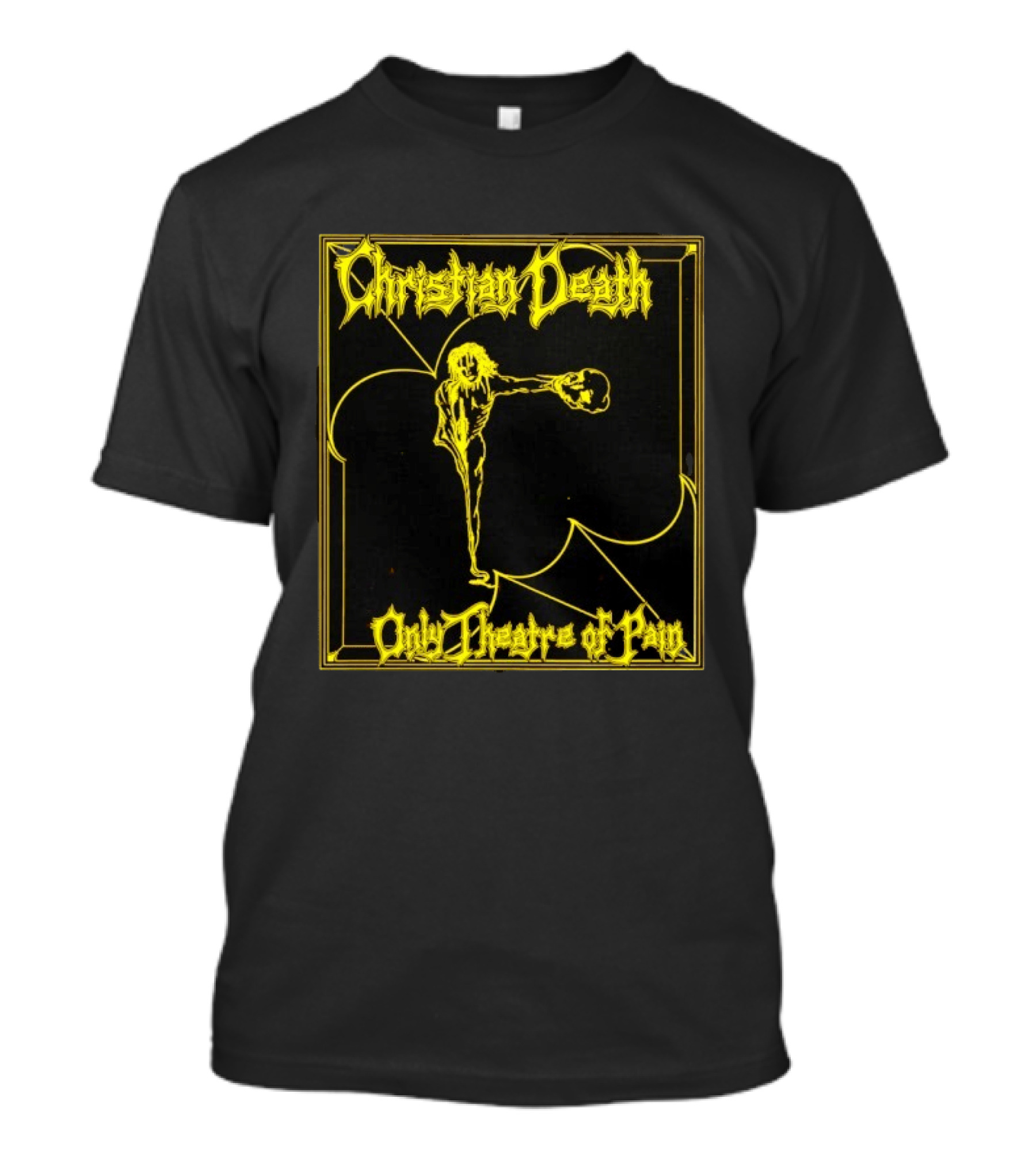 Christian Death Only Theatre Of Pain Skeleton Gothic Rock Aesthetic T-Shirt