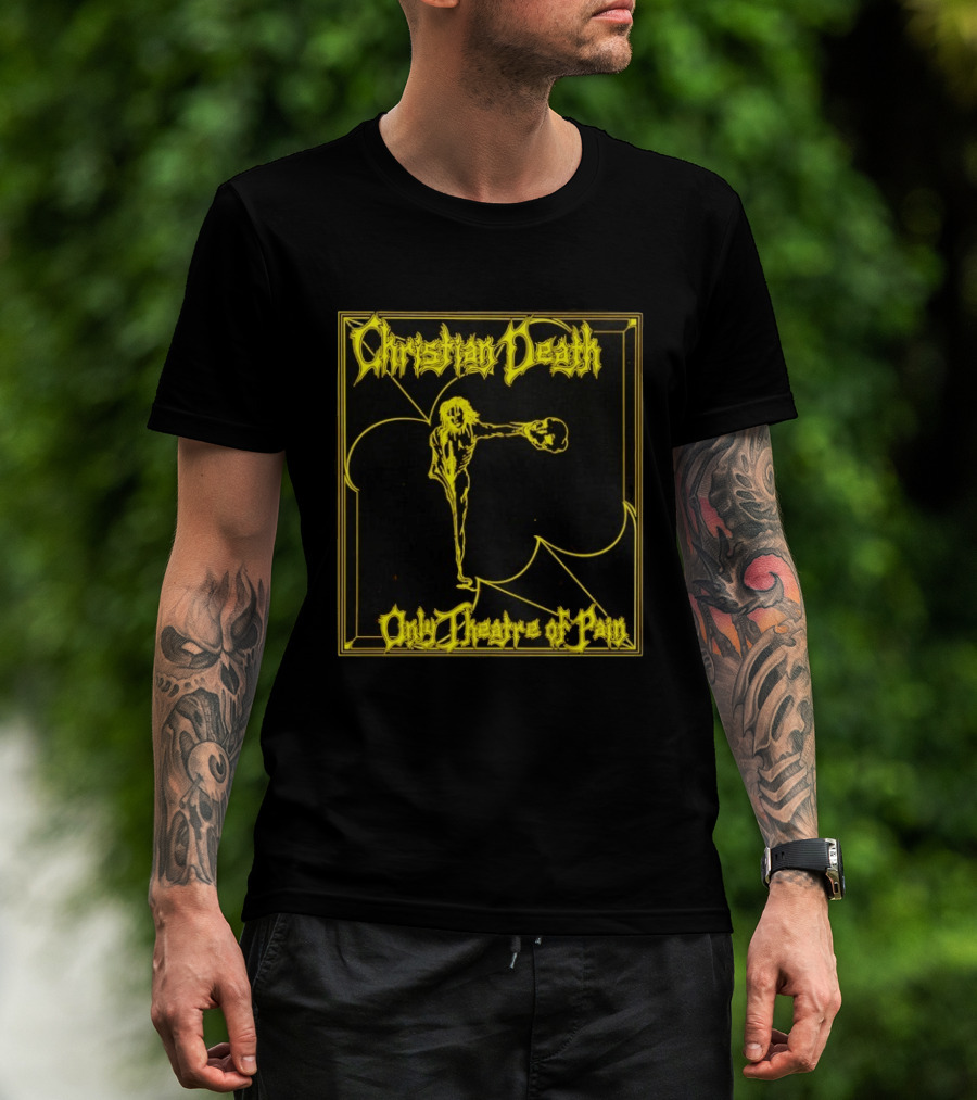 Christian Death Only Theatre Of Pain Skeleton Gothic Rock Aesthetic T-Shirt