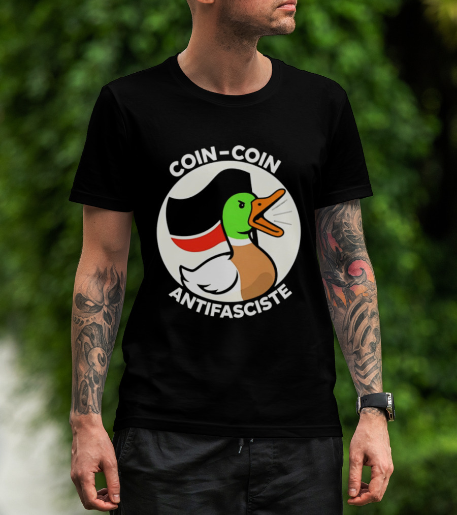 Coin Coin Antifasciste Duck Antifa Protest T-Shirt