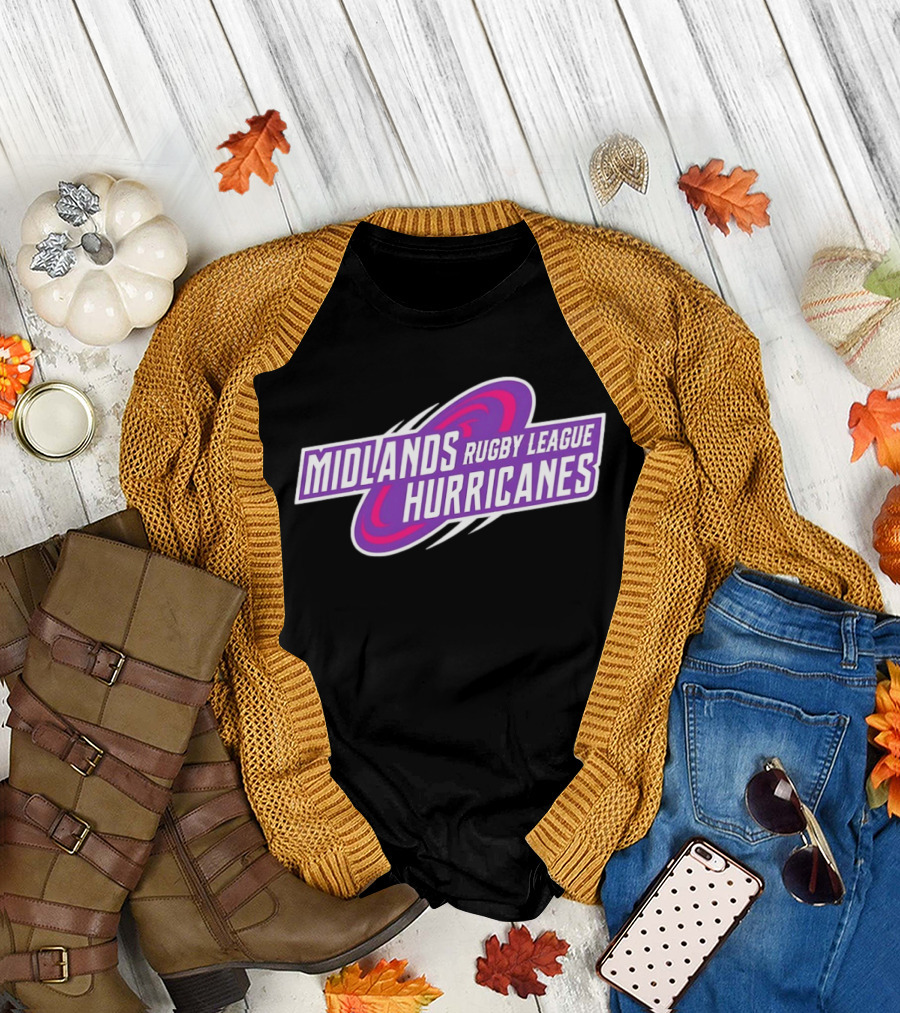 Midlands Rugby League Hurricanes Sports Team T-Shirt