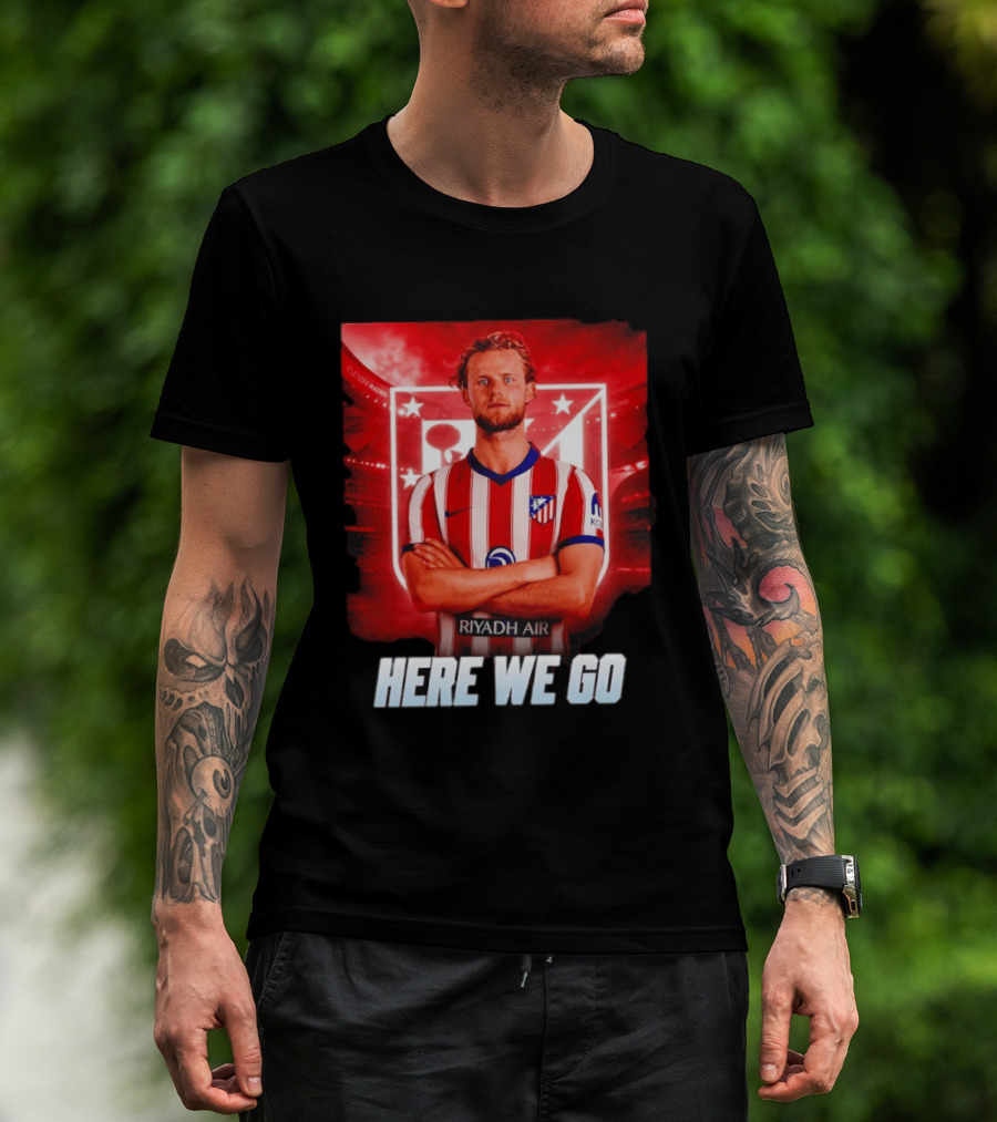 Atlético Madrid Transfer Morten Hjulmand Here We Go Announcement T-Shirt