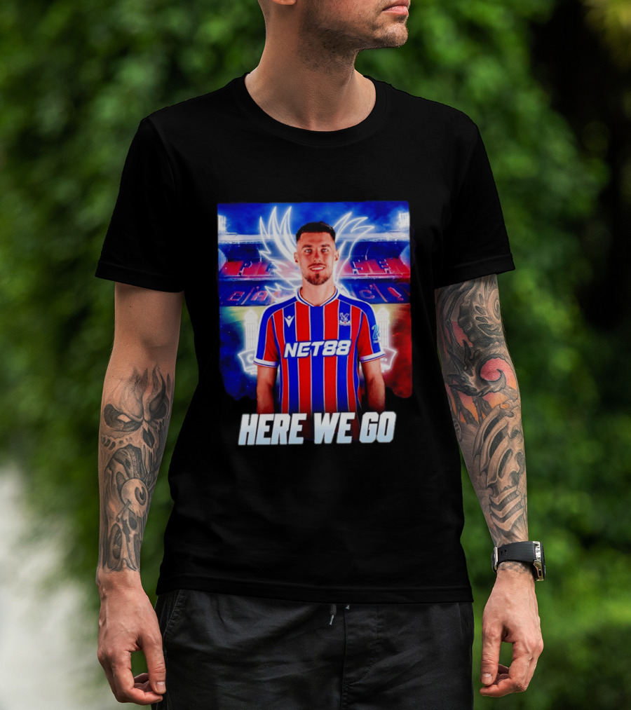 Oscar Mingueza NET88 Crystal Palace Here We Go T-Shirt