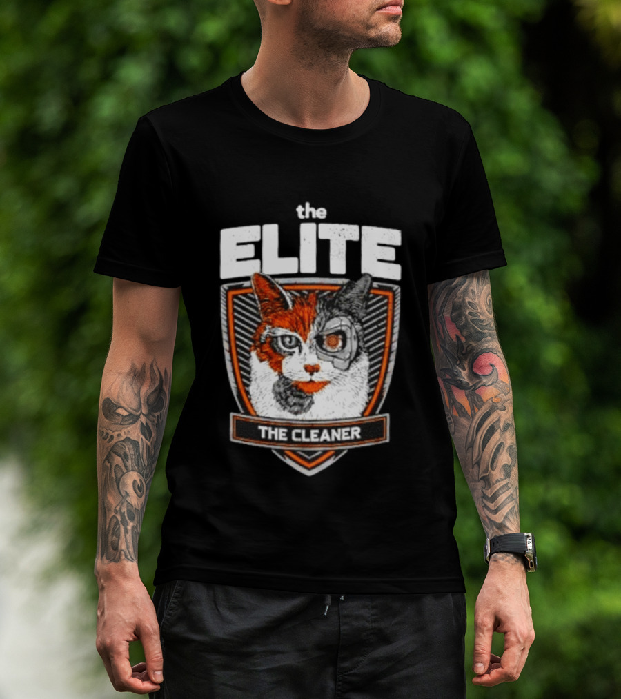 The Elite The Cleaner Cyborg Cat T-Shirt