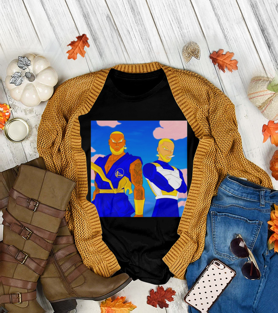 LeBron James Stephen Curry Golden State Warriors Anime Dragon Ball T-Shirt
