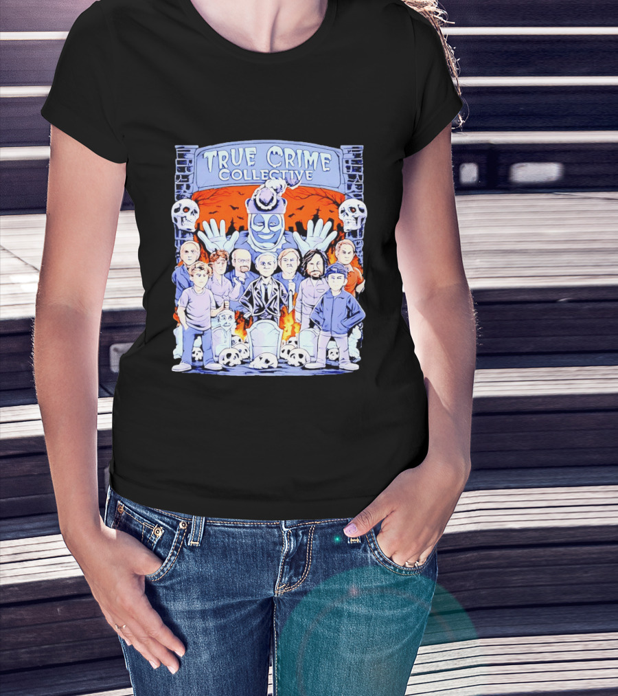 True Crime Collective Serial Killer Collage T-Shirt