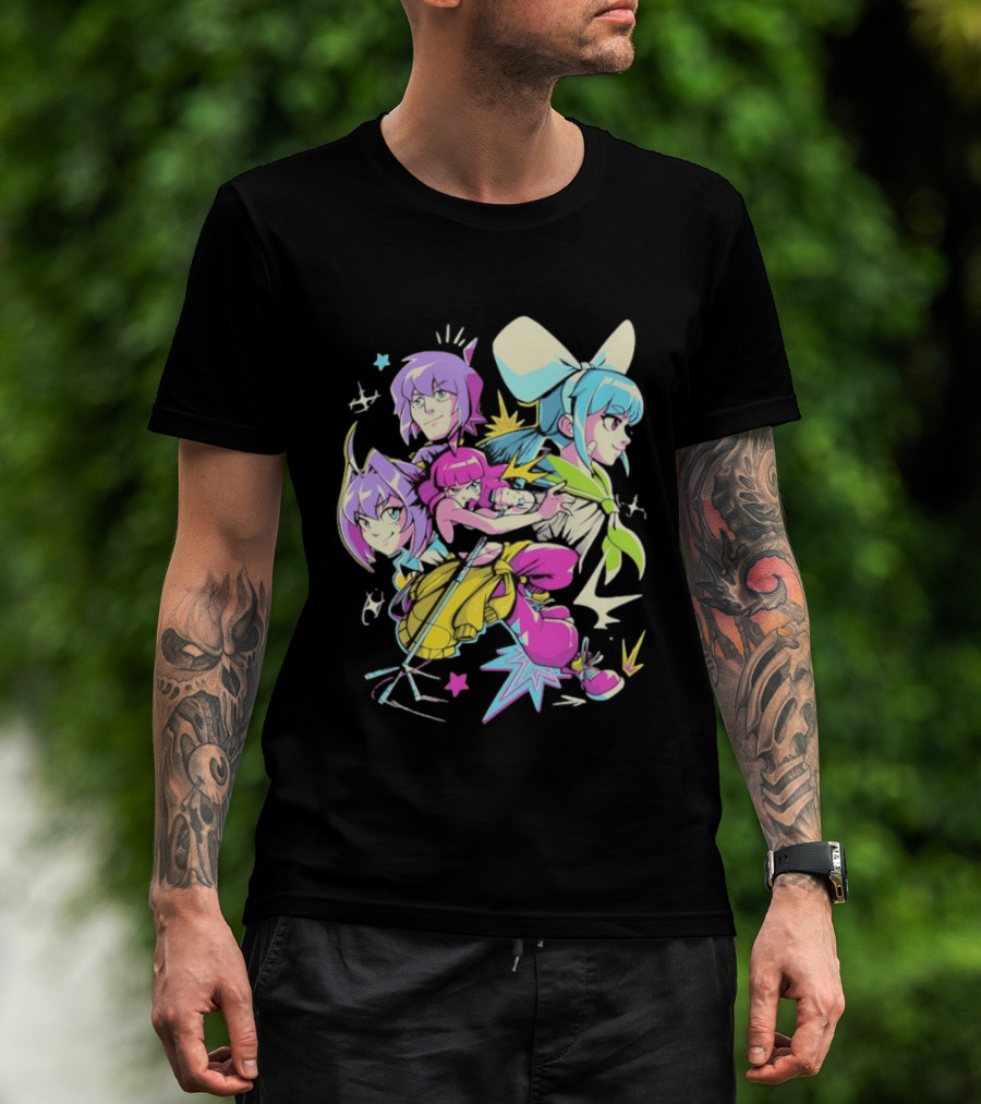 Unbeatable Video Game Anime Characters Colorful T-Shirt