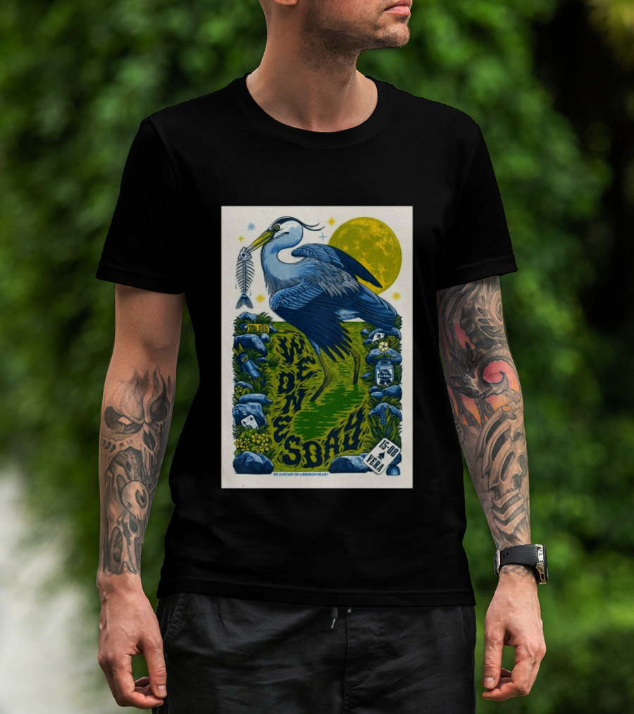 Wednesday 15 Aug 2026 Vera Groningen NL Heron Fantasy Of A Broken Heart T-Shirt