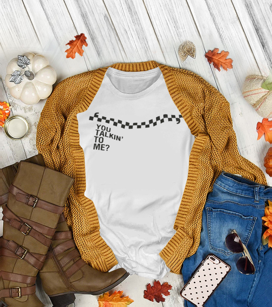 You Talkin' To Me Taxi Driver Checkerboard T-Shirt