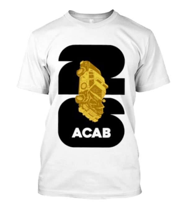 ACAB 1312 Upside Down Police Car Protest Abolition T-Shirt