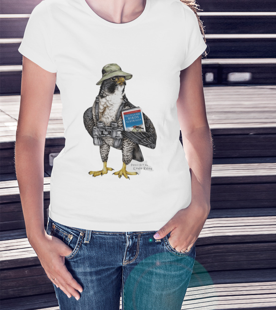 Brenda The Bird Er Field Guide To The Birds Of Australia Pencil Art By Kayla Reay T-Shirt
