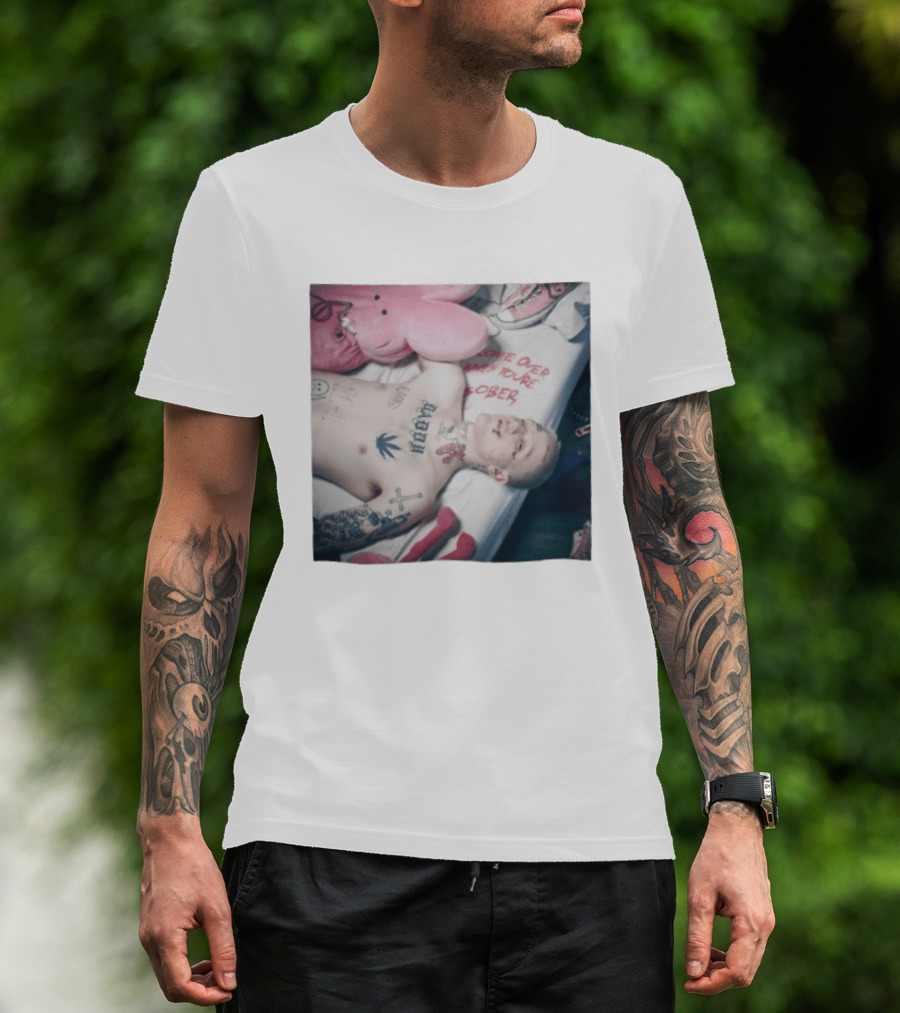 Lil Peep Come Over When You're Sober Emo Rap Album Cover T-Shirt
