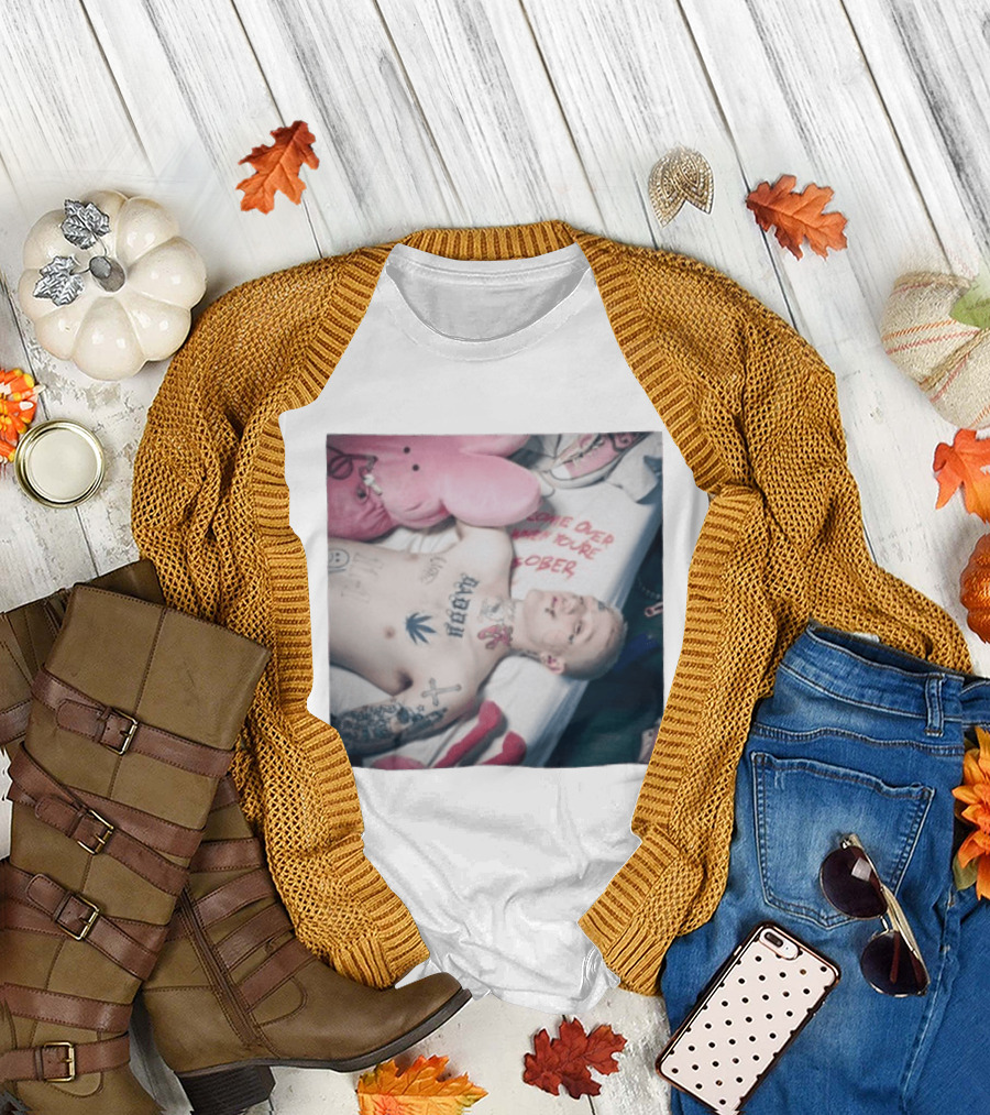 Lil Peep Come Over When You're Sober Emo Rap Album Cover T-Shirt