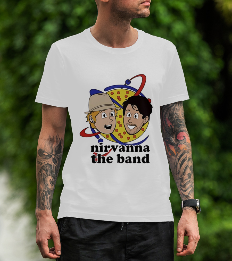 Nirvanna The Band Characters With Planetary T-Shirt