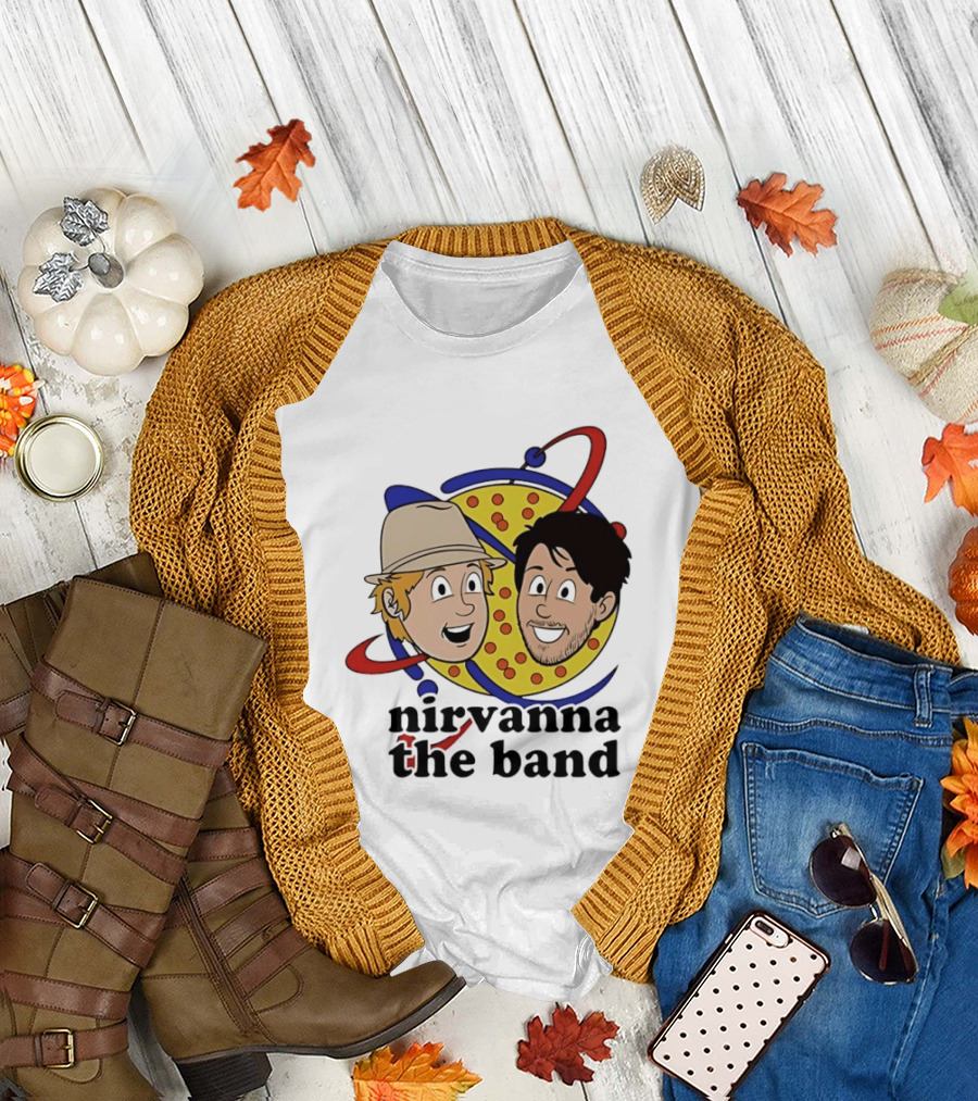 Nirvanna the Band Characters with Planetary T-Shirt
