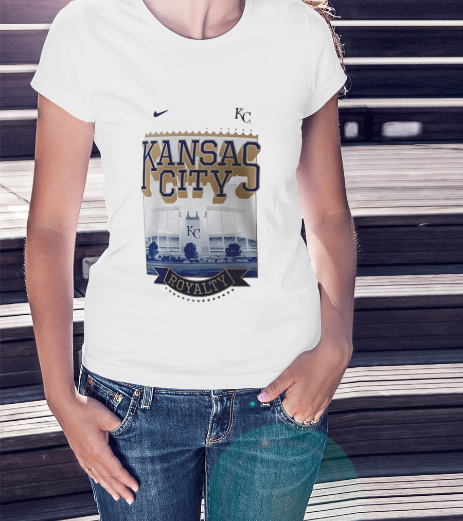 Kansas City Royals Stadium Royalty KC Nike T-Shirt