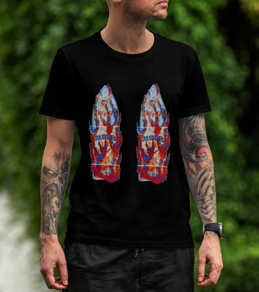 Who Decides War Stained Glass Angels In Flames Streetwear T-Shirt