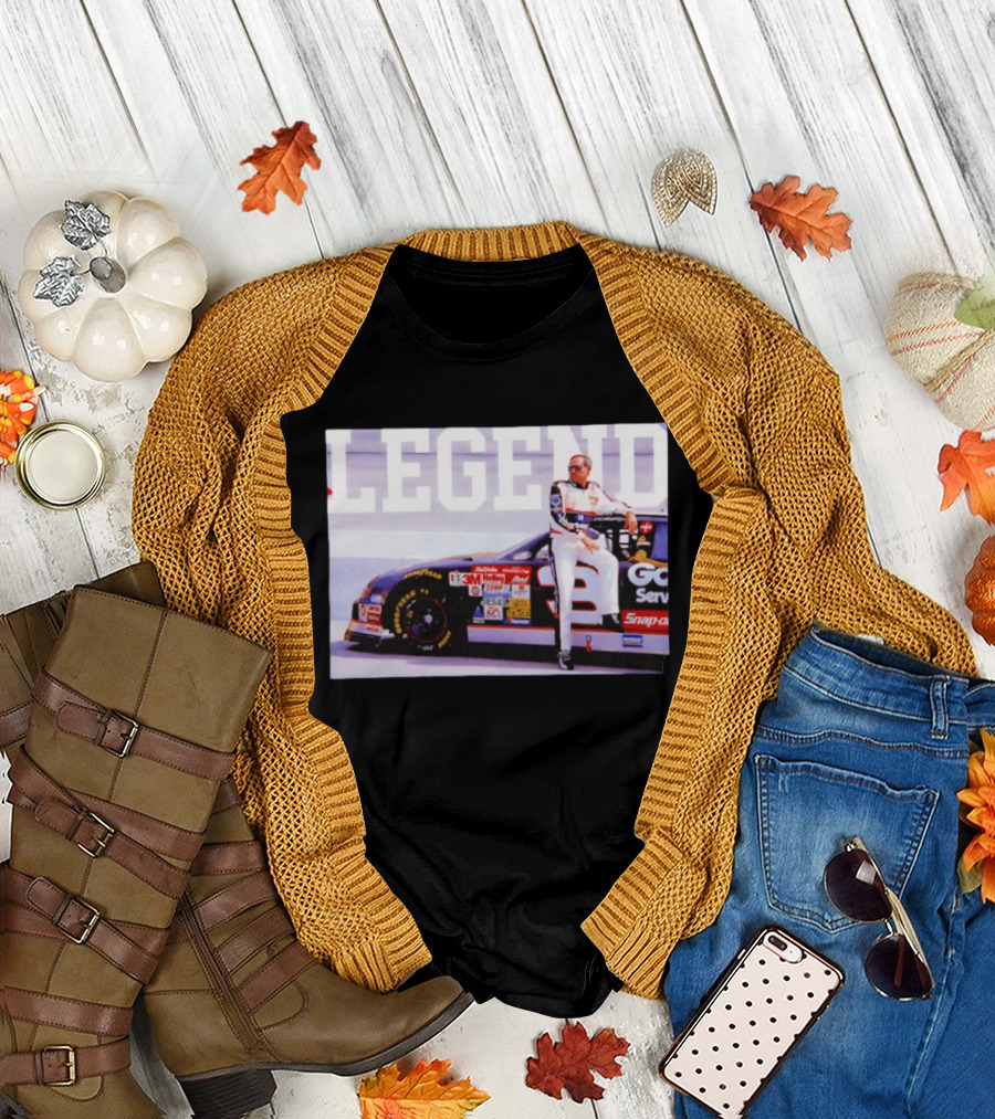 Dale Earnhardt Legend Goodwrench Service Plus Car Racing Image T-Shirt