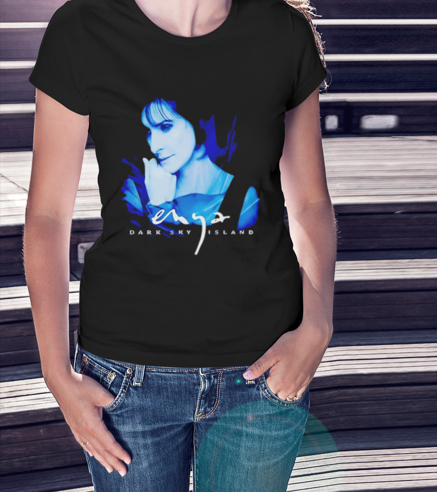 Enya Dark Sky Island Album Blue T-Shirt