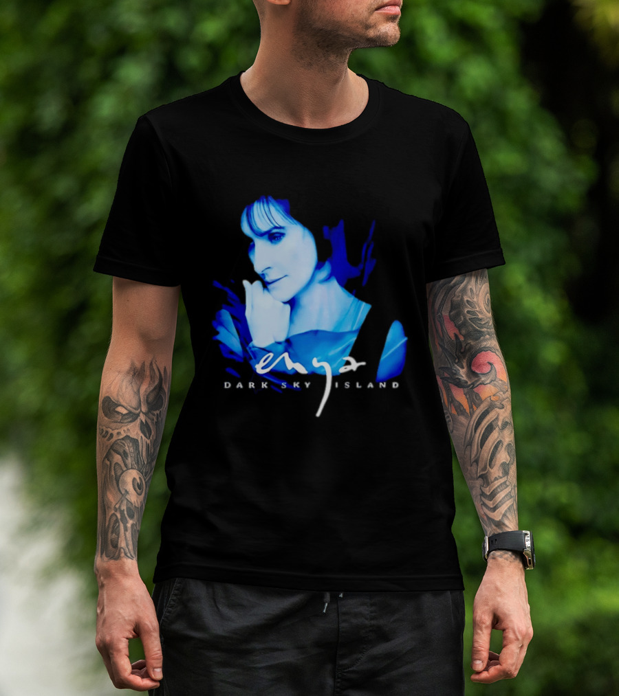 Enya Dark Sky Island Album Blue T-Shirt