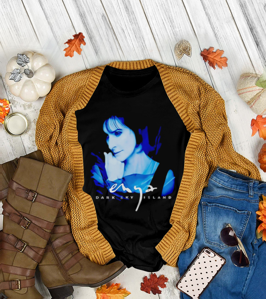 Enya Dark Sky Island Album Blue T-Shirt