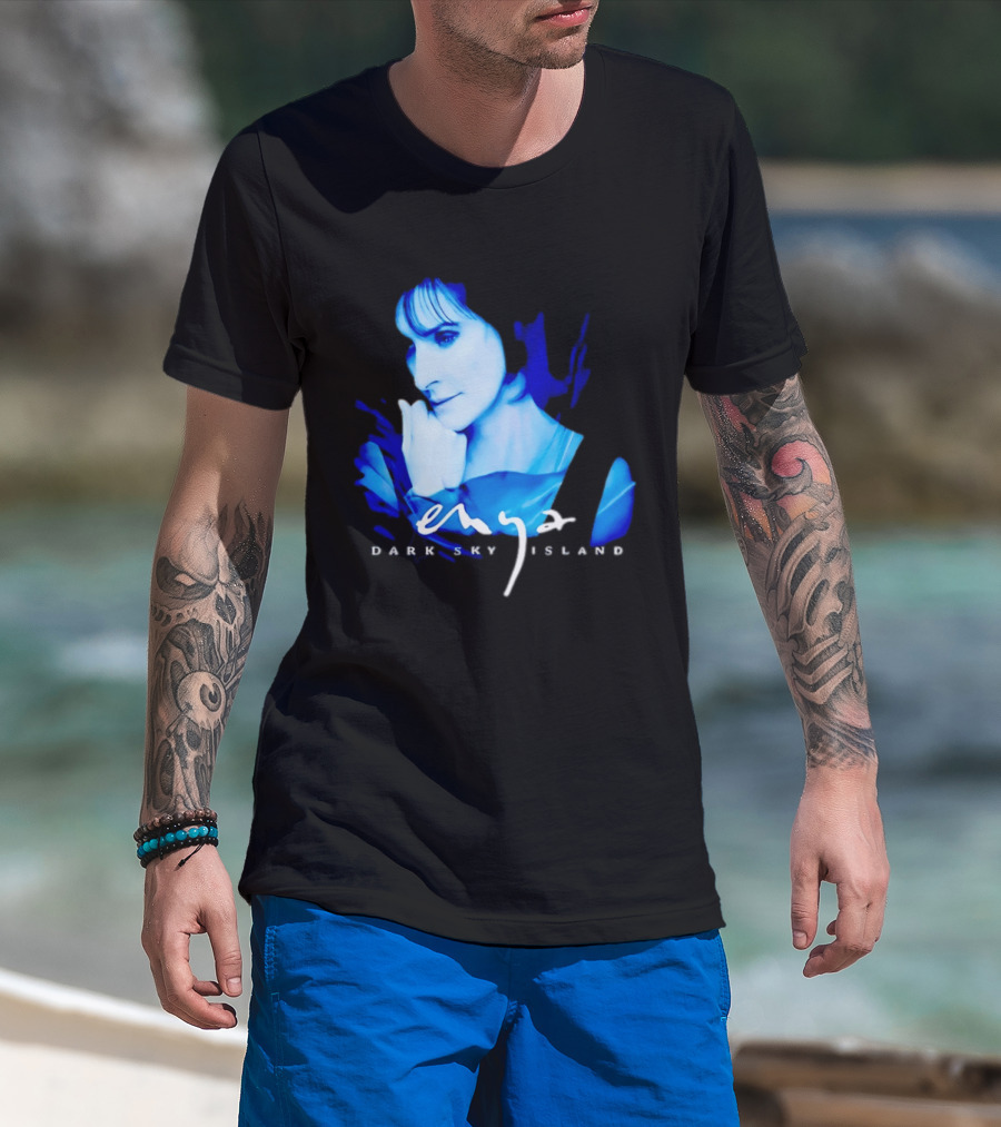 Enya Dark Sky Island Album Blue T-Shirt
