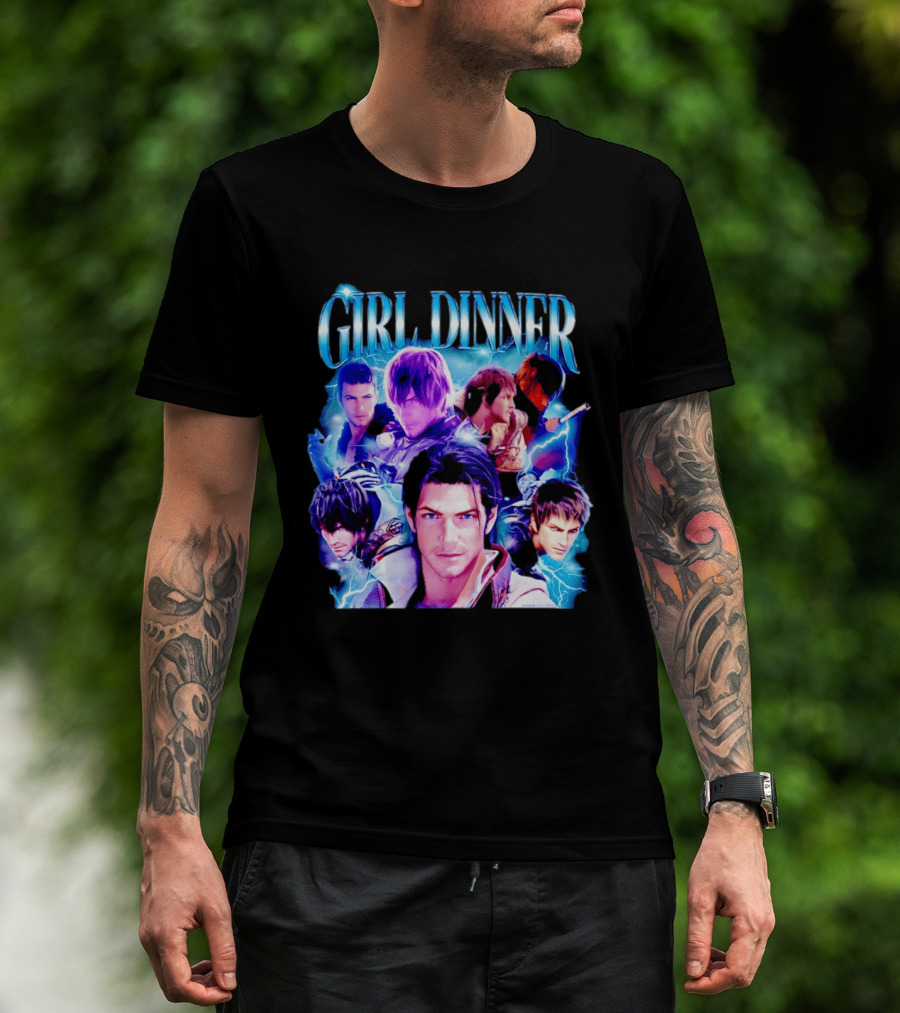 Girl Dinner Final Fantasy Characters Square Enix T-Shirt