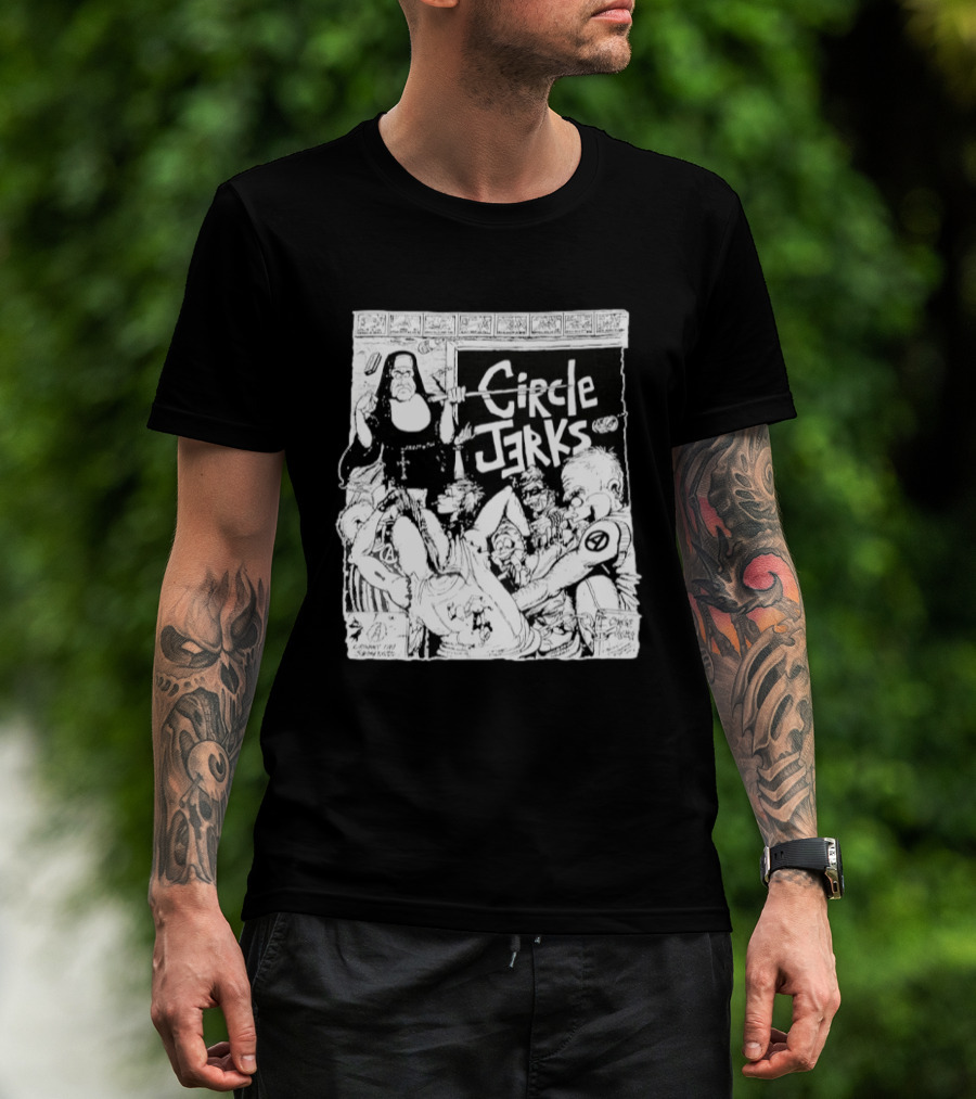 Circle Jerks Nun Punk Rock Band Chaos T-Shirt