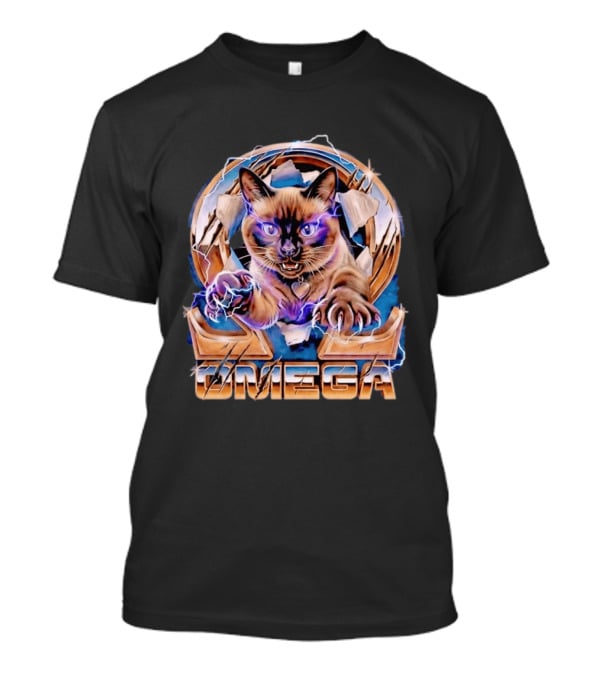Kenny Omega Electric Cat With Lightning And Omega T-Shirt
