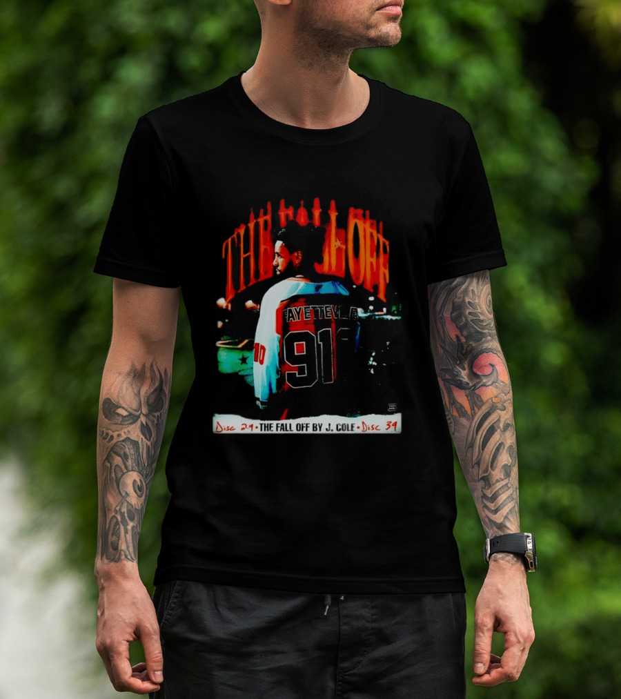 J Cole The Fall Off Fayetteville 910 Disc 29 Disc 34 T-Shirt