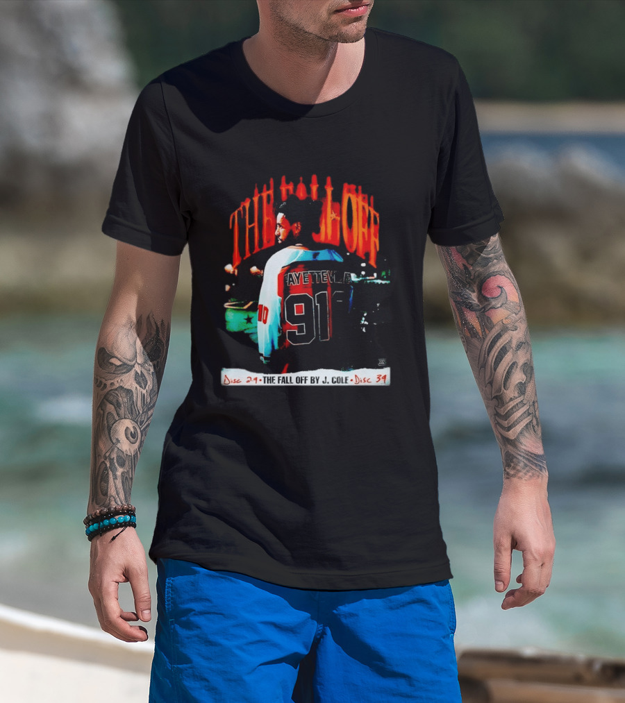 J Cole The Fall Off Fayetteville 910 Disc 29 Disc 34 T-Shirt