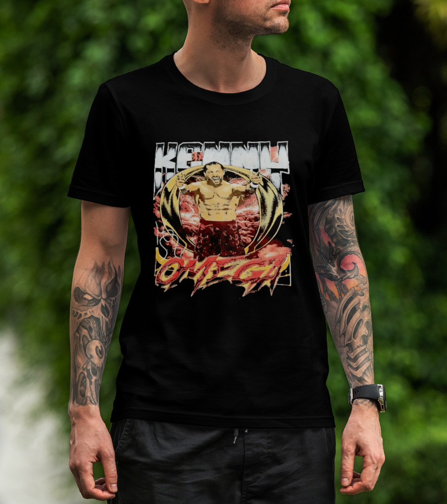 Kenny Omega AEW Wrestling Champion Dynamic Pose T-Shirt