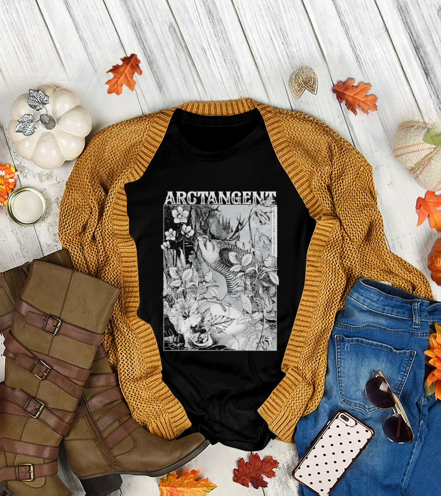 Arctangent Fernhill Farm Festival 2026 Bird Antlers Floral T-Shirt