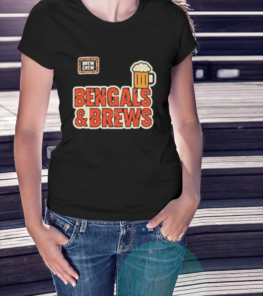 Bengals And Brews Brew Crew Beer T-Shirt