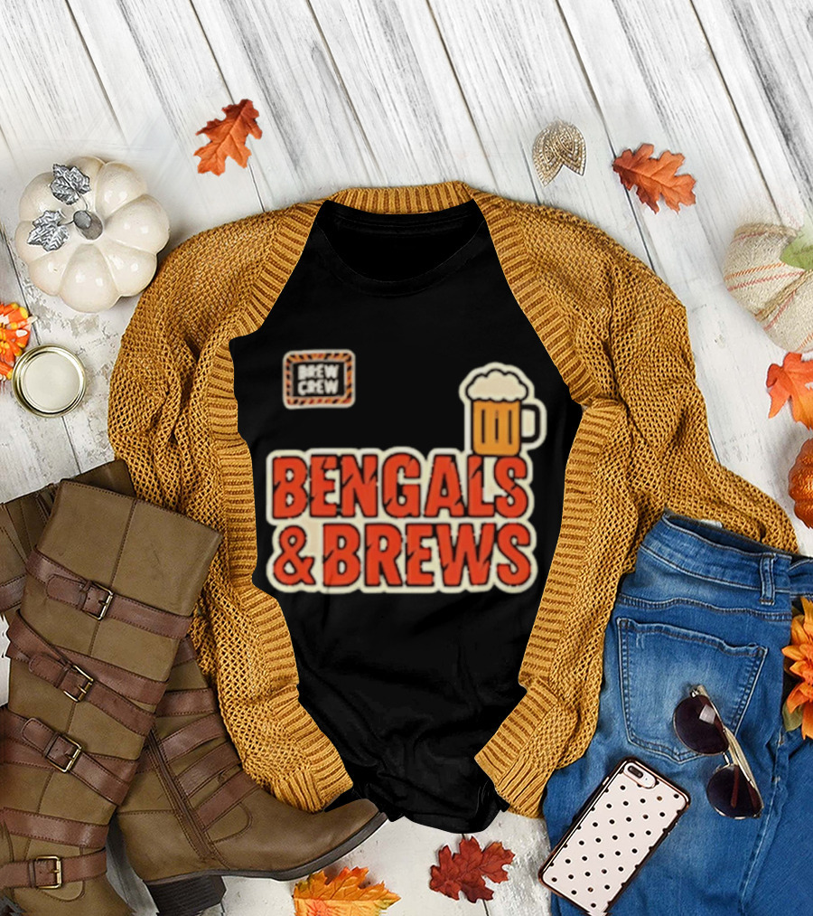 Bengals And Brews Brew Crew Beer T-Shirt