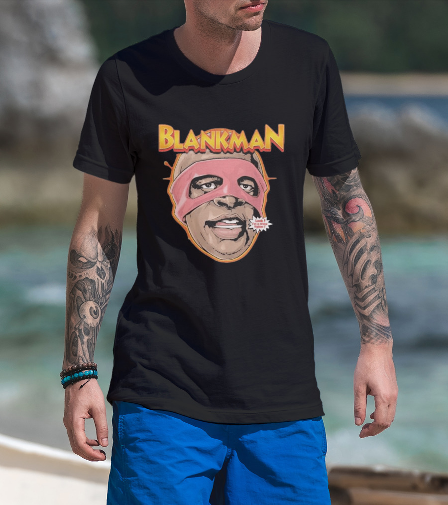 Blankman Look I'm A Crime Fighter Mask T-Shirt