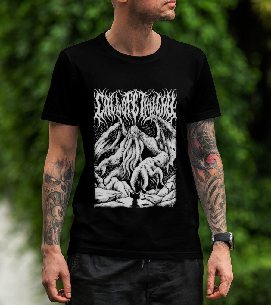 Call Of Cthulhu HP Lovecraft Eldritch Horror Mythos Tentacles And Monsters T-Shirt