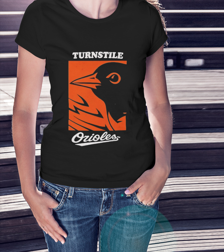Turnstile Orioles Bird Orange T-Shirt