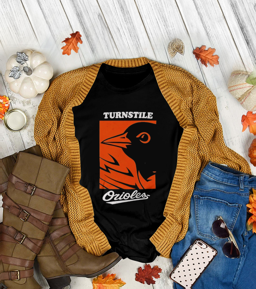 Turnstile Orioles Bird Orange T-Shirt