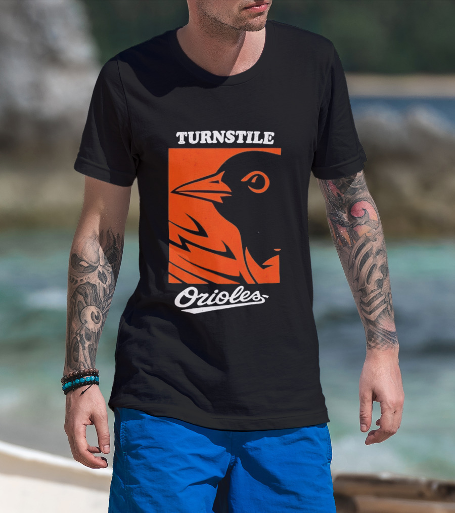 Turnstile Orioles Bird Orange T-Shirt