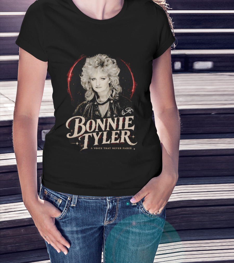 Bonnie Tyler A Voice That Never Fades Rockstar Legend T-Shirt