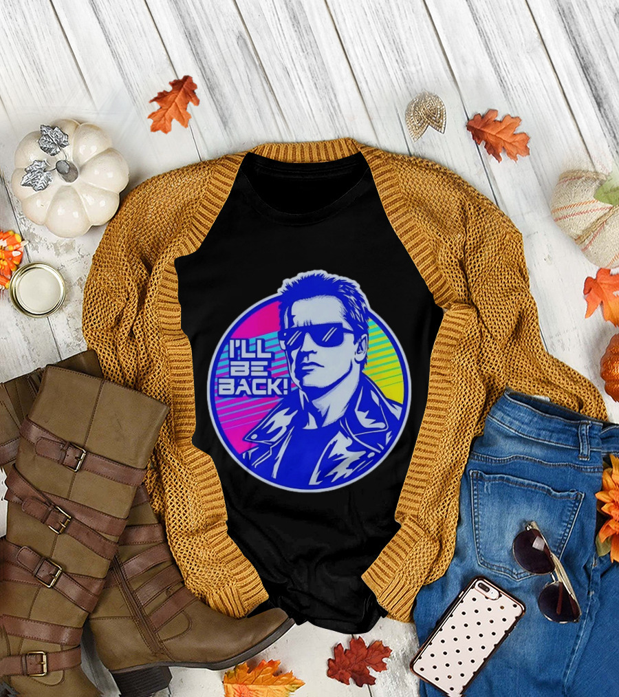 I'll Be Back Terminator Retro Neon T-Shirt