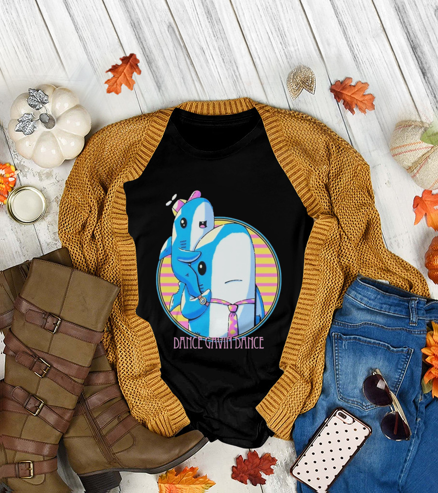 Dance Gavin Dance Shark Dad Cute Cartoon Marine Life Duo T-Shirt